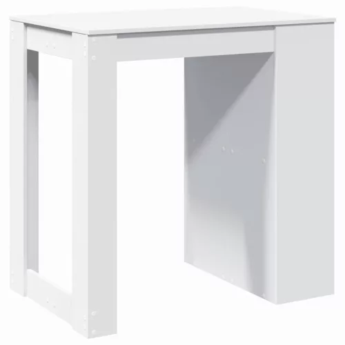 Fehér szerelt fa bárasztal 102 x 70 x 103,5 cm