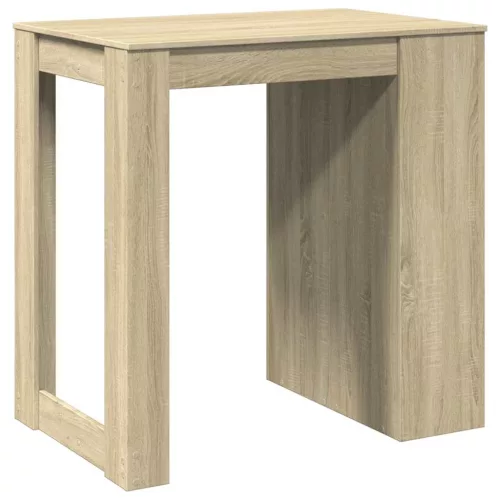 Sonoma tölgy színű szerelt fa bárasztal 102 x 70 x 103,5 cm