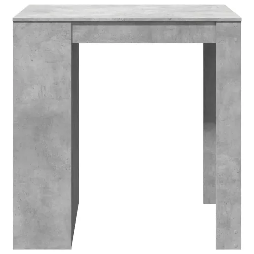 Betonszürke szerelt fa bárasztal 102 x 70 x 103,5 cm
