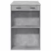 Betonszürke szerelt fa bárasztal 102 x 70 x 103,5 cm