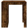 Füstös tölgy színű szerelt fa bárasztal 102 x 70 x 103,5 cm
