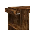 Füstös tölgy színű szerelt fa bárasztal 102 x 70 x 103,5 cm