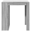 Szürke sonoma színű szerelt fa bárasztal 102 x 70 x 103,5 cm