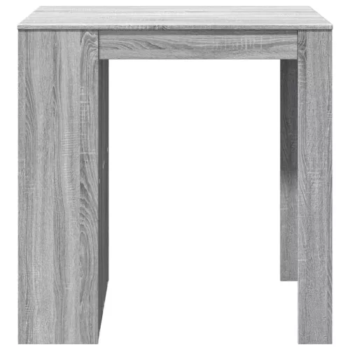 Szürke sonoma színű szerelt fa bárasztal 102 x 70 x 103,5 cm
