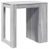 Szürke sonoma színű szerelt fa bárasztal 102 x 70 x 103,5 cm