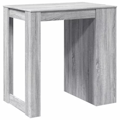 Szürke sonoma színű szerelt fa bárasztal 102 x 70 x 103,5 cm