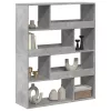 Betonszürke szerelt fa könyvespolc 100 x 33 x 125,5 cm