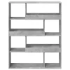 Betonszürke szerelt fa könyvespolc 100 x 33 x 125,5 cm