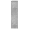 Betonszürke szerelt fa könyvespolc 100 x 33 x 125,5 cm