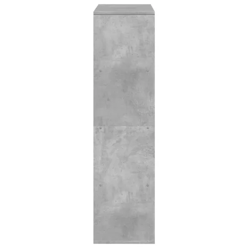 Betonszürke szerelt fa könyvespolc 100 x 33 x 125,5 cm