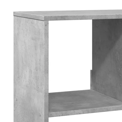 Betonszürke szerelt fa könyvespolc 100 x 33 x 125,5 cm