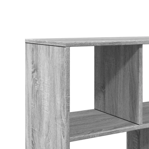 Szürke sonoma színű szerelt fa könyvespolc 100 x 33 x 156,5 cm