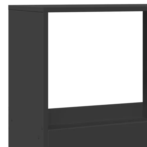 Fekete szerelt fa könyvespolc 100 x 33 x 175 cm