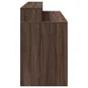 Barna tölgy színű szerelt fa íróasztal LED-ekkel 140x55x91 cm