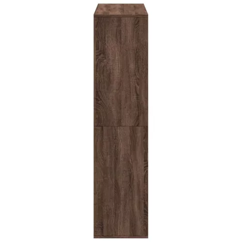Barna tölgy színű szerelt fa térelválasztó 100 x 33 x 135 cm
