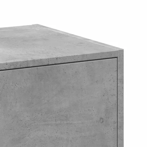 Betonszürke szerelt fa patikaszekrény 30 x 41 x 174,5 cm