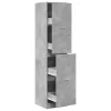 Betonszürke szerelt fa patikaszekrény 40 x 41 x 174,5 cm