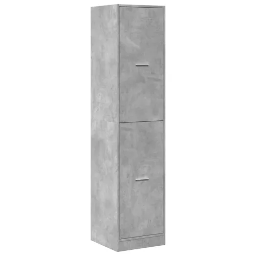 Betonszürke szerelt fa patikaszekrény 40 x 41 x 174,5 cm
