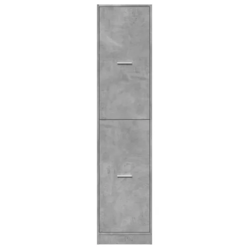 Betonszürke szerelt fa patikaszekrény 40 x 41 x 174,5 cm