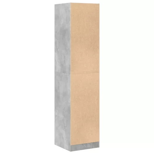 Betonszürke szerelt fa patikaszekrény 40 x 41 x 174,5 cm