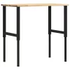 Tömör tölgyfa munkapad 100 x 60 x (71,5-98) cm