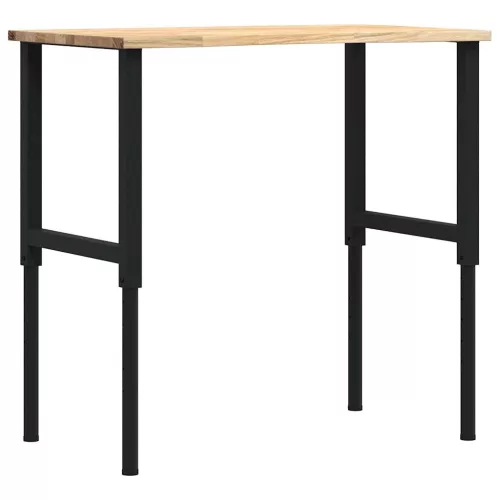 Tömör tölgyfa munkapad 100 x 60 x (71,5-98) cm