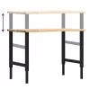 Tömör tölgyfa munkapad 100 x 60 x (71,5-98) cm