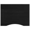 Sötétbarna tömör tölgyfa munkapad 80 x 60 x (71,5-98) cm