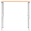 Tömör bükkfa négyszög alakú munkapad 100 x 60 x (71,5-98) cm