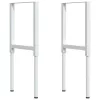Tömör bükkfa négyszög alakú munkapad 100 x 60 x (71,5-98) cm