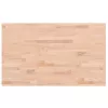 Tömör bükkfa négyszög alakú munkapad 100 x 60 x (71,5-98) cm