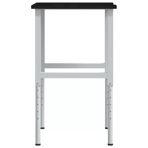 Sötétbarna tömör tölgyfa munkapad 80 x 60 x (71,5-98) cm