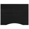Sötétbarna tömör tölgyfa munkapad 80 x 60 x (71,5-98) cm