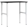 Sötétbarna tömör tölgyfa munkapad 100 x 60 x (71,5-98) cm