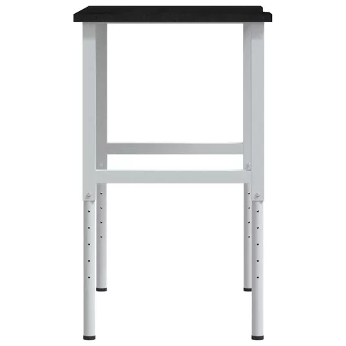 Sötétbarna tömör tölgyfa munkapad 100 x 60 x (71,5-98) cm