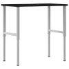 Sötétbarna tömör tölgyfa munkapad 100 x 60 x (71,5-98) cm