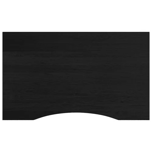 Sötétbarna tömör tölgyfa munkapad 100 x 60 x (71,5-98) cm