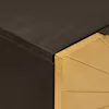 Széf 2 pcs Fekete és Arany 60 x 33 x 75 cm tömör mangófa