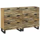 Oldalszekrények 2 pcs Barna 60 x 33.5 x 75 cm tömör mangófa