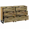Oldalszekrények 2 pcs Barna 60 x 33.5 x 75 cm tömör mangófa