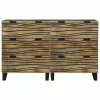 Oldalszekrények 2 pcs Barna 60 x 33.5 x 75 cm tömör mangófa