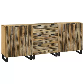   Fürdőszoba bútor szett fiókkal 3 pcs Barna 180 x 33 x 75 cm
