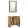 Fürdőszoba bútor szett polcokkal 2 pcs Barna 62 x 33 x 58 cm