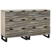 Oldalszekrények 2 pcs Fehér 60 x 33.5 x 75 cm tömör mangófa