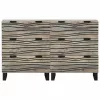 Oldalszekrények 2 pcs Fehér 60 x 33.5 x 75 cm tömör mangófa