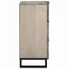 Oldalszekrények 2 pcs Fehér 60 x 33.5 x 75 cm tömör mangófa