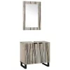Fürdőszoba bútor szett polcokkal 2 pcs Fehér 62 x 33 x 58 cm