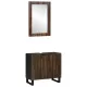 Fürdőszoba bútor szett polcokkal 2 pcs Dióbarna 62 x 33 x 58 cm