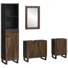 Fürdőszoba bútor szett fiókkal 4 pcs Fehér 38 x 33 x 160 cm