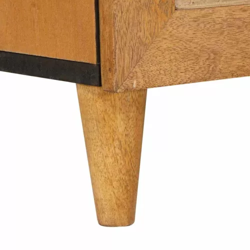 Széf 2 pcs Barna 60 x 33 x 75 cm tömör mangófa